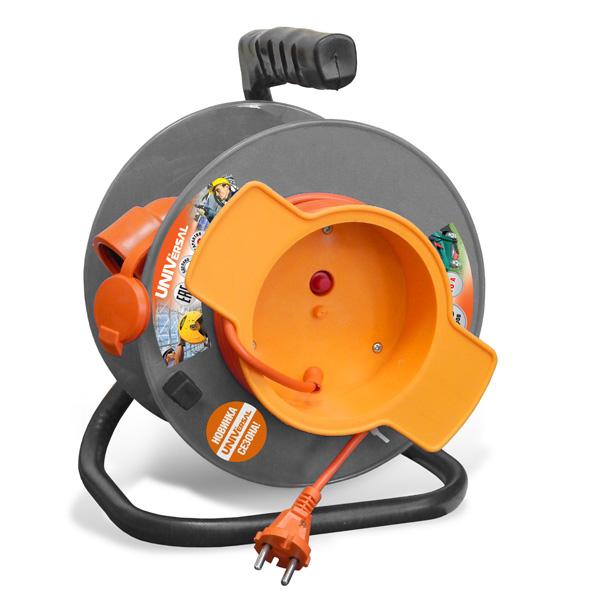 Удлинитель на кат. 1х30м У10-027 термо ПВС 3х0.75 вын. роз. UNIVersal 9633269