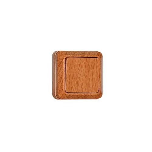 Выключатель проходной 1-кл. ОП Олимп 10А IP20 (еврослот) бук UNIVersal 7946697