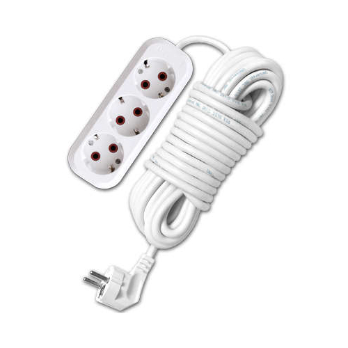 Удлинитель 3х10м с заземл. 10А IP20 У10-554 ПВС 3х1 UNIVersal 554-10