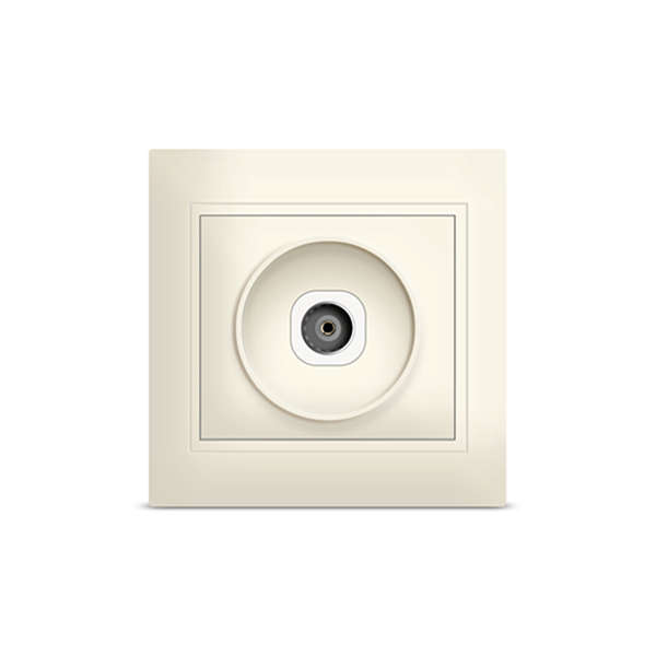 Розетка TV Севиль сл. кость UNIVersal Б-С0027