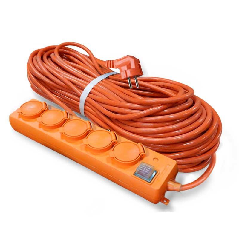 Удлинитель 5х10м с заземл. 16А IP44 У10-026 с выкл. с индик. ПВС 3х1.5 розетки с защ. крышкой UNIVersal 9633922