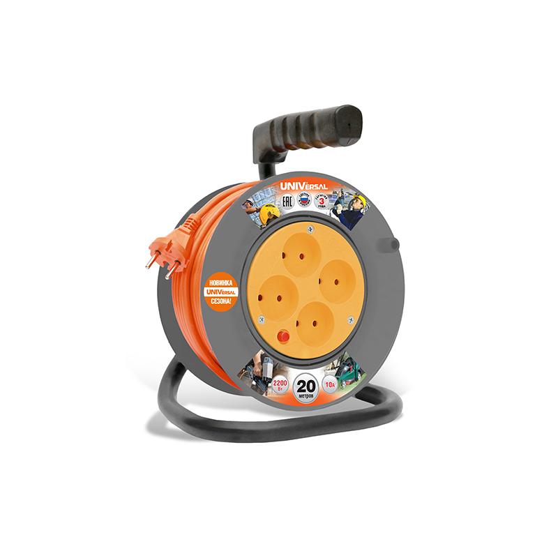 Удлинитель на кат. 4х20м У10-014 термо ПВС 2х1 UNIVersal 9634593