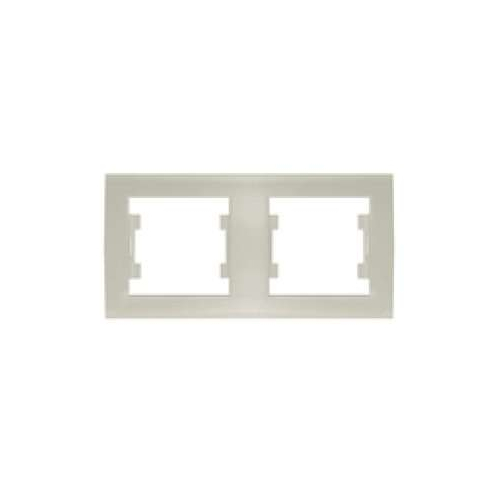 Рамка 2-м Бриллиант горизонт. сл. кость UNIVersal 7948684