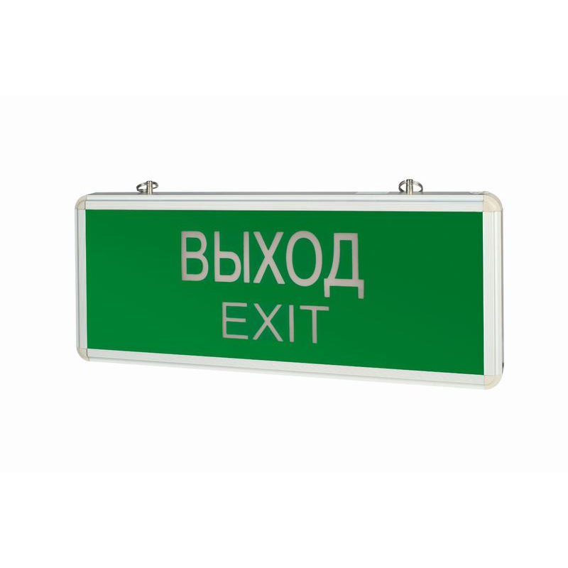 Светильник "ВЫХОД-EXIT" 1.5 ч IP20 аварийный односторонний VARTON V1-R0-70354-02A02-2000365