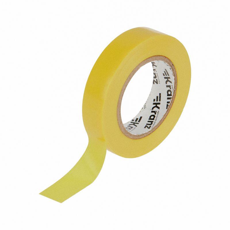 Изолента ПВХ 0.13х15мм 20м желт. (уп.10шт) Kranz KR-09-2602