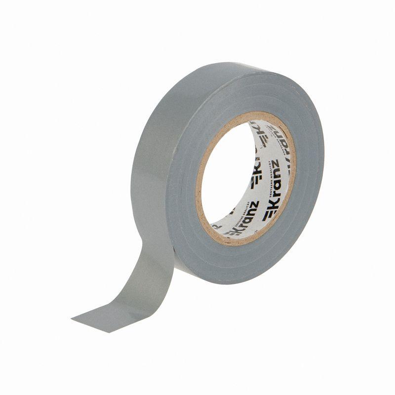 Изолента ПВХ 0.13х19мм 25м сер. (уп.5шт) Kranz KR-09-2208