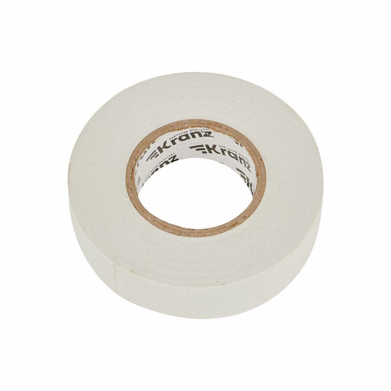Изолента ПВХ профессиональная 0.18х19мм 20м бел. (уп.10шт) Kranz KR-09-2801