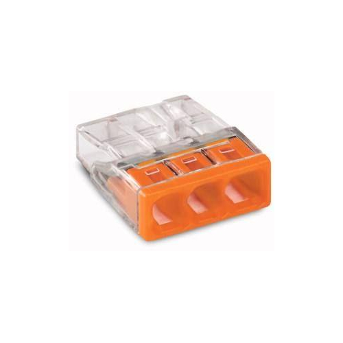 Клемма 3х(0.5-2.5мм) 3-х проводн. для распред. короб. (без п) WAGO 2273-203