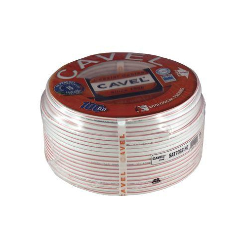 Кабель SAT 703В+Cu/Al/CuSn (75 Ом) медь бухта Б (м) CAVEL 01-2432