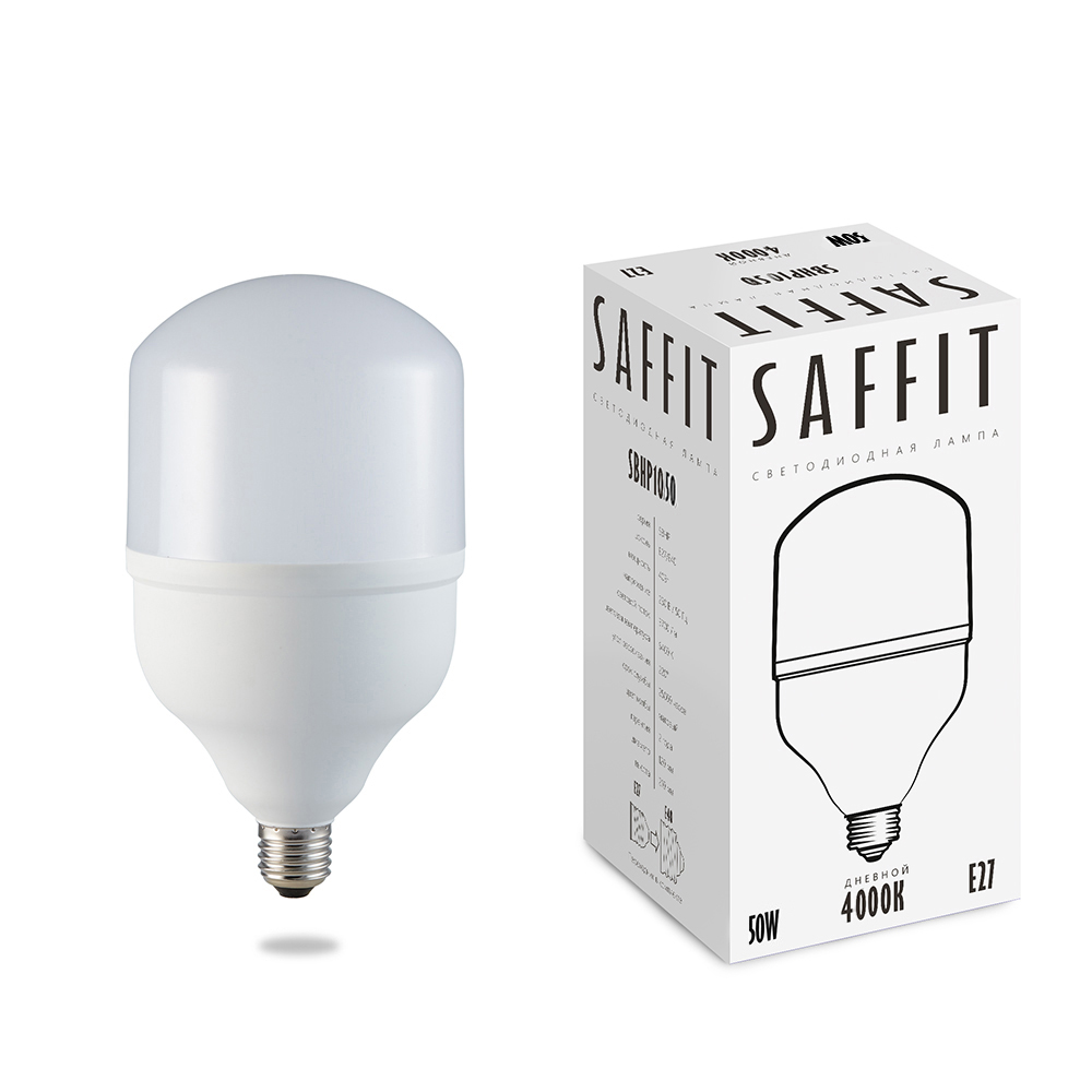 Лампа светодиодная SAFFIT SBHP1050 E27-E40 50W 4000K