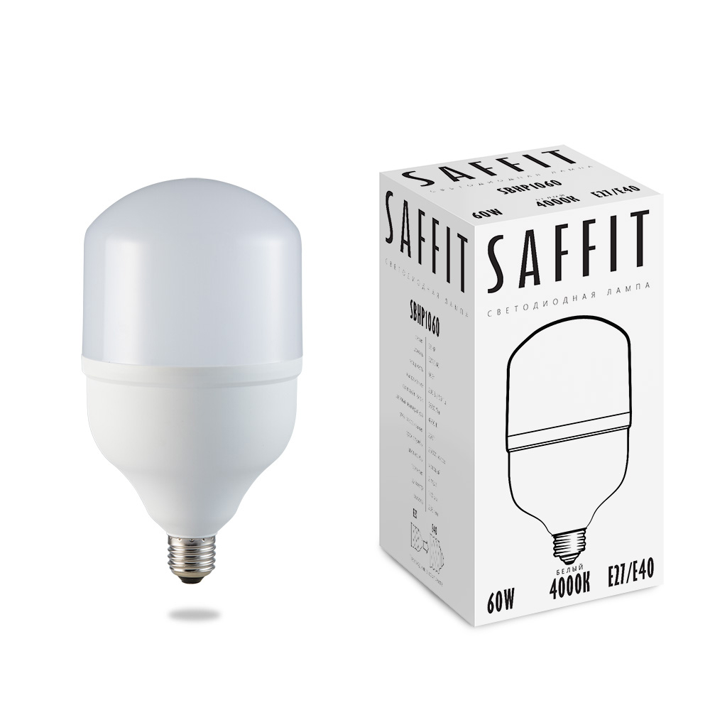 Лампа светодиодная SAFFIT SBHP1060 E27-E40 60W 4000K