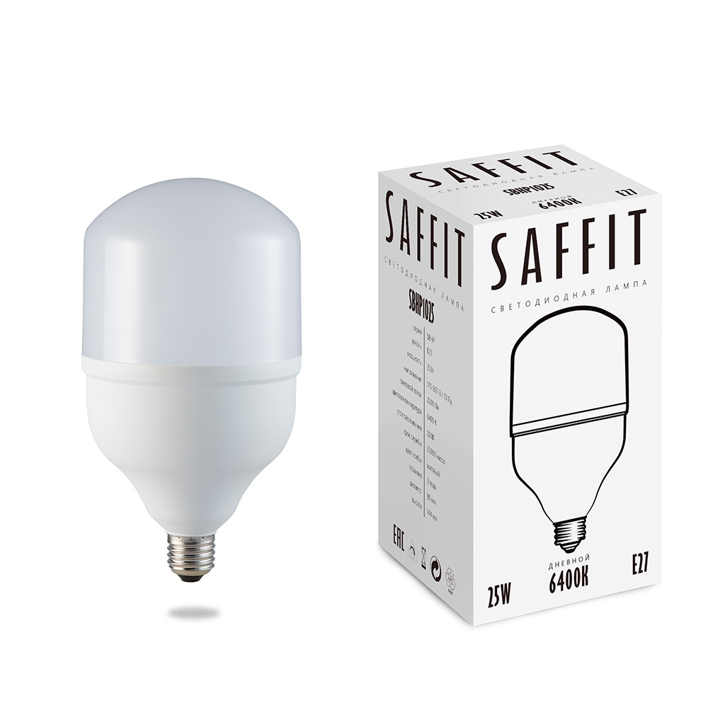 Лампа светодиодная SAFFIT SBHP1025 E27 25W 6400K