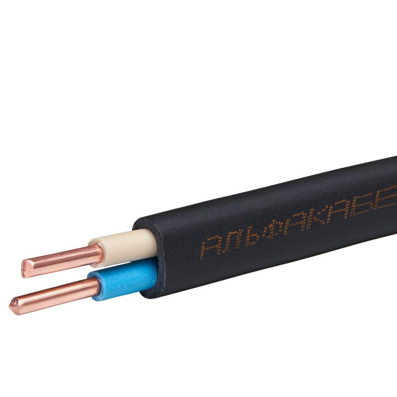 Кабель ВВГ-Пнг(А) 2х2.5 ок (N) 0.66кВ (бухта 50м)