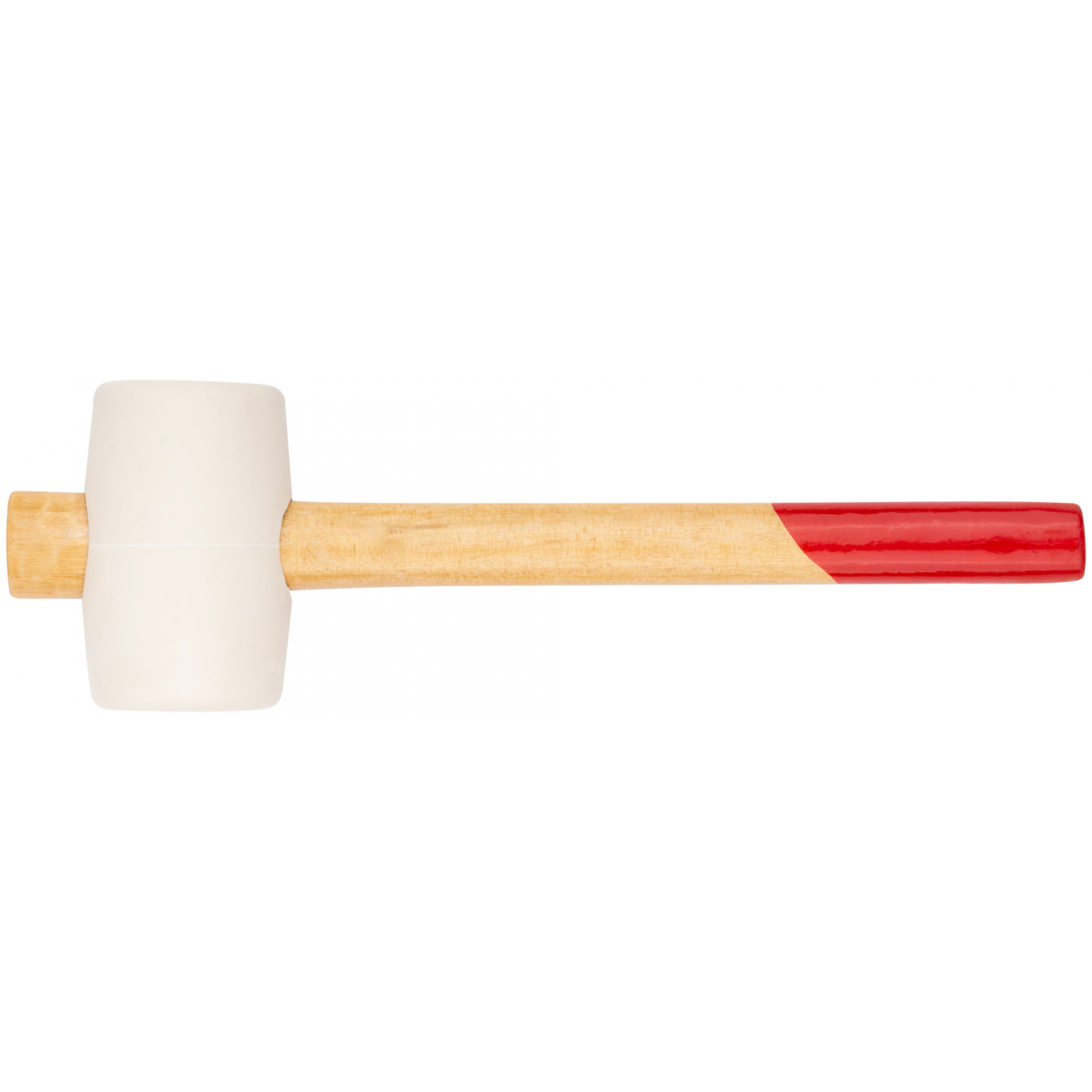 Киянка резиновая белая, деревянная ручка 45 мм ( 225 гр )