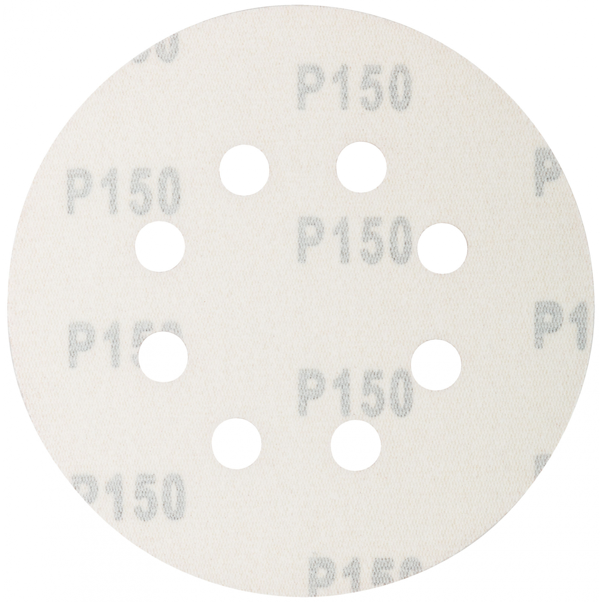 Круги абразивные шлифовальные перфорированные на ворсовой основе под "липучку" (Р150, 125 мм, 5шт.), CUTOP Profi
