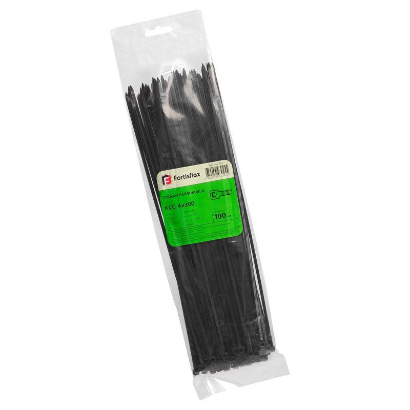 Хомут кабельный КСС 4х300 нейл. черн. (уп.100шт) Fortisflex 49413