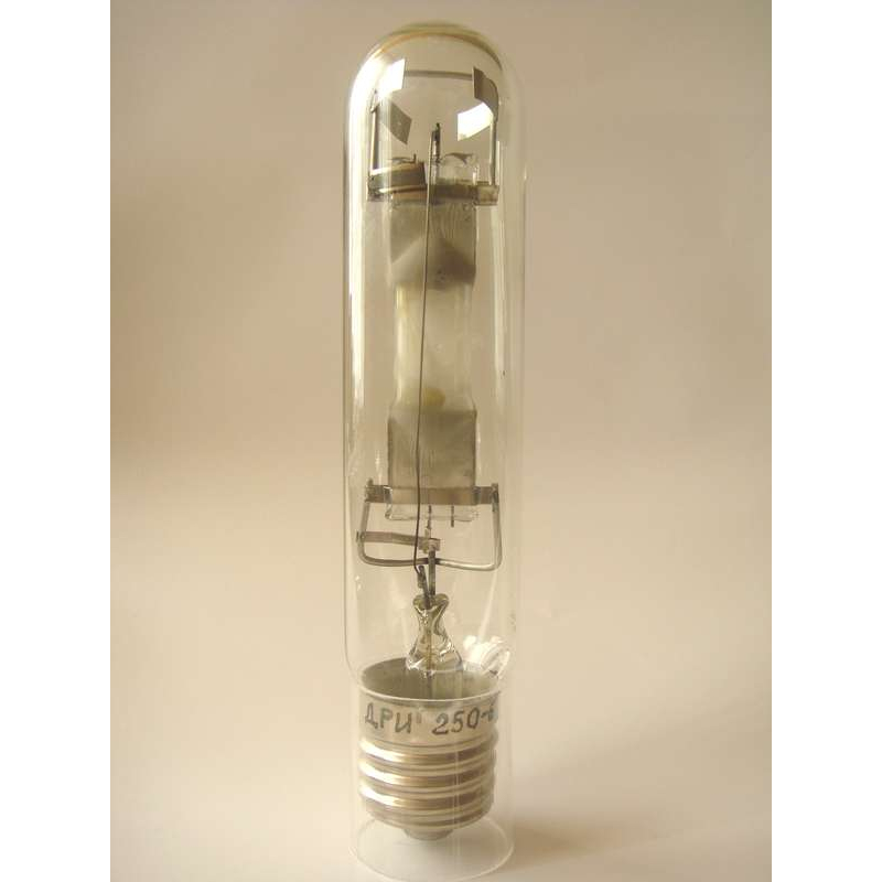 Лампа газоразрядная металлогалогенная ДРИ 250-6 250Вт трубчатая 4200К E40 Лисма 382201300