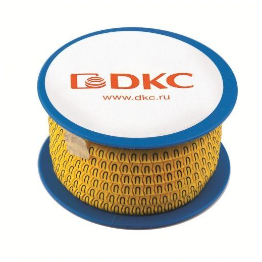 Колечко маркировочное "/" 1.3-3мм черн./желт. (уп.1000шт) DKC AZO213BY