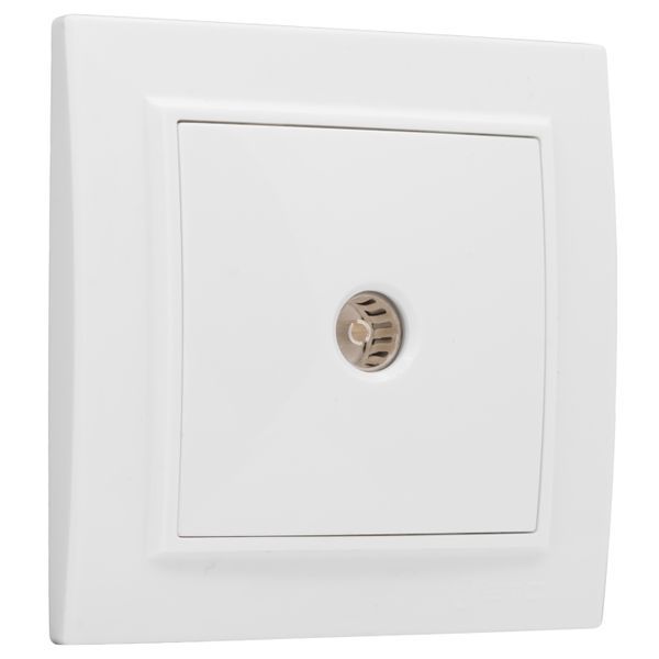 Розетка TV 1-м СП Минск 75Ом 5-862МГц бел. Basic EKF ERA00-027-10