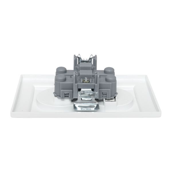 Розетка 2-м СП Минск 10А IP20 без заземл. защ. шторки бел. Basic EKF ERR10-102-100