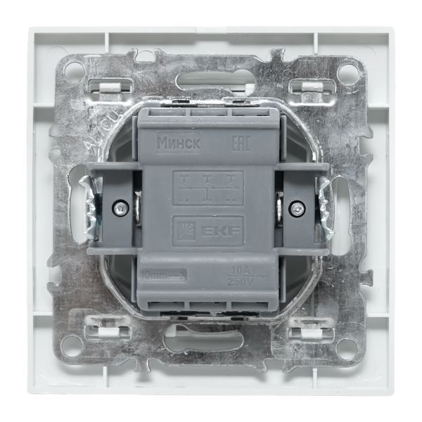 Выключатель 3-кл. СП Минск 10А IP20 бел. Basic EKF ERV10-024-10