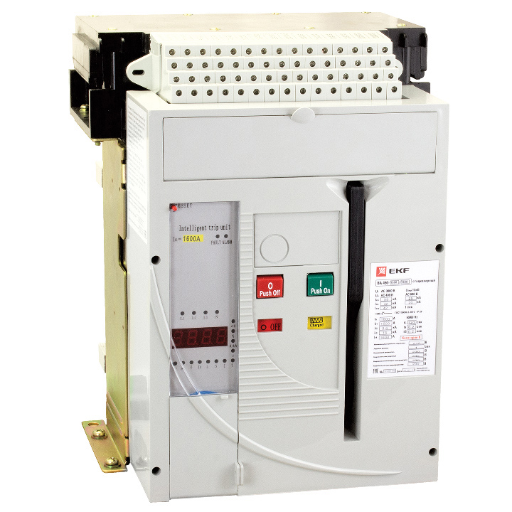 Выключатель автоматический ВА-450 1600/1000А 3P 55кА стационарный EKF EKF (mccb450-1600-1000)