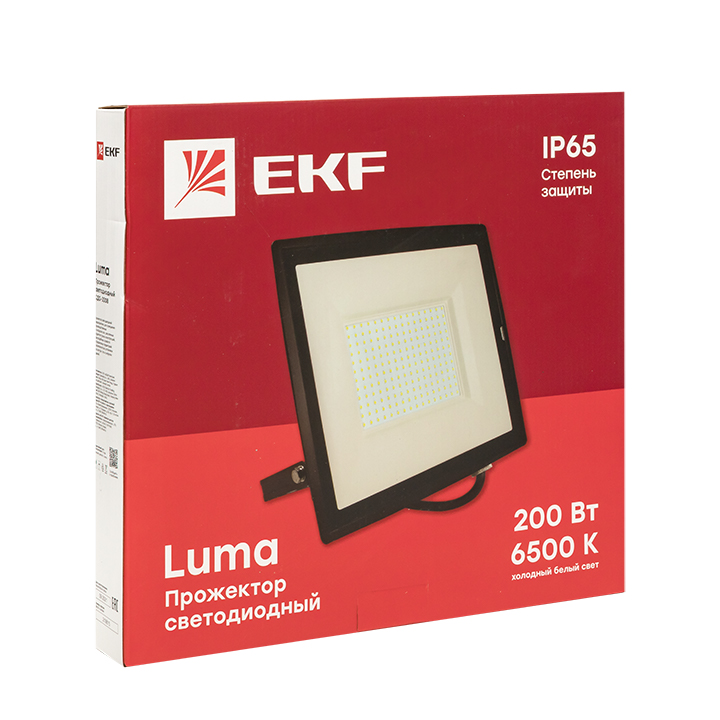 Прожектор светодиодный СДО-3008 200Вт 6500К IP65 EKF Basic (FLL-3008-200-6500)