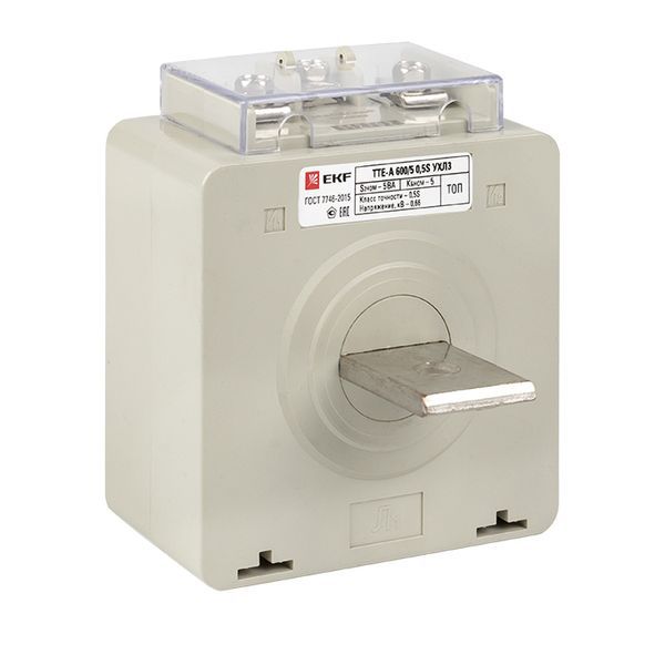 Трансформатор тока ТТЕ-A-600/5А с клеммой напряжения класс точности 0,5S EKF PROxima (tte-S-600-0.5S)