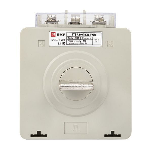 Трансформатор тока ТТЕ-A-600/5А с клеммой напряжения класс точности 0,5S EKF PROxima (tte-S-600-0.5S)