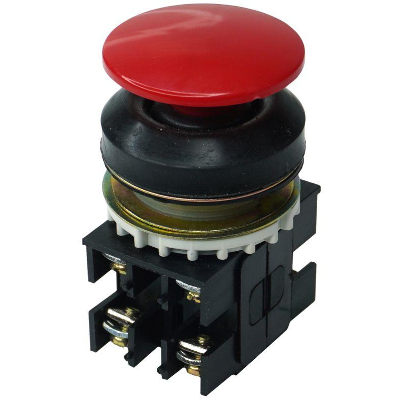 Выключатель кнопочный ВК30-10-22130-54 У2 2з+2р гриб без фиксации 10А 660В IP54 красн. Электротехник ET055278 Выключатель кнопочный ВК30-10-22130-54 У2 2з+2р гриб без фиксации 10А 660В IP54 красн. Электротехник ET055278