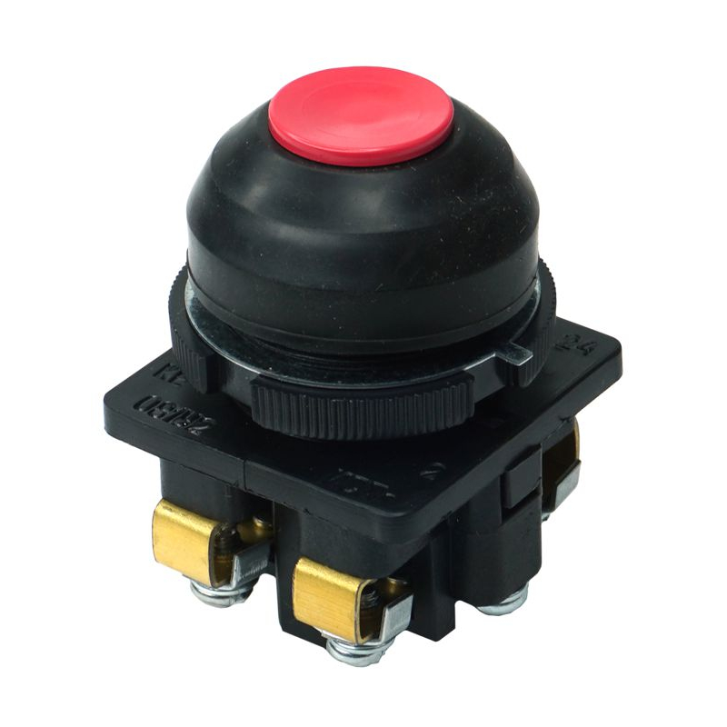 Выключатель кнопочный КЕ-081 У2 исп.2 1з+1р цилиндр IP54 10А 660В красн. Электротехник ET502359