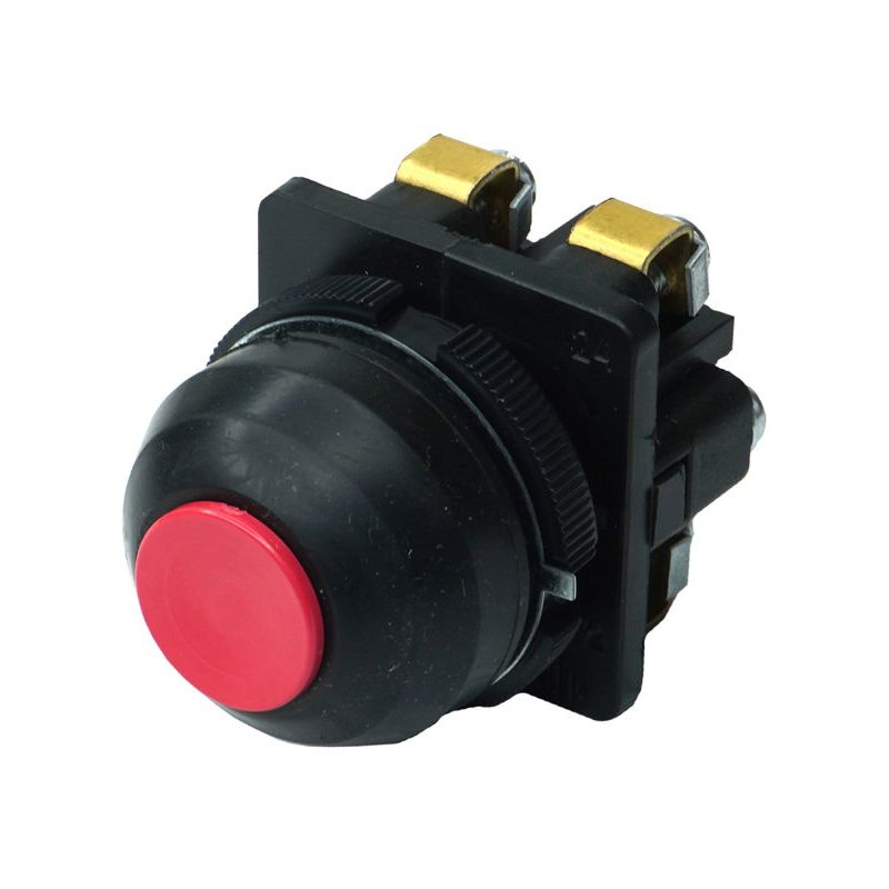 Выключатель кнопочный КЕ-081 У2 исп.2 1з+1р цилиндр IP54 10А 660В красн. Электротехник ET502359