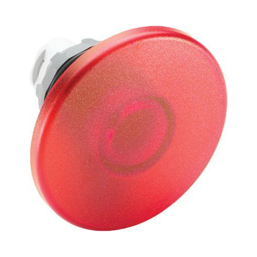 Кнопка MPM2-21R ГРИБОК красная (только корпус) 60мм без фиксации с подсветкой