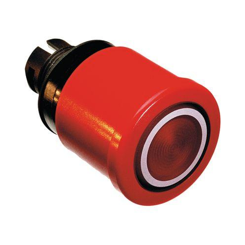 Кнопка MPMP3-11R ГРИБОК красная (только корпус) 40мм отпускание вытягиванием с подсветкой