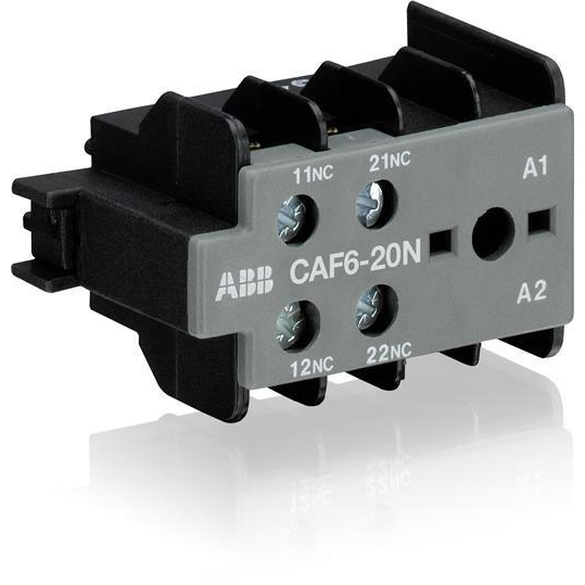 Блок контактный CAF6-20N (2НО) фронтальный для мини-контакторов B6, B7