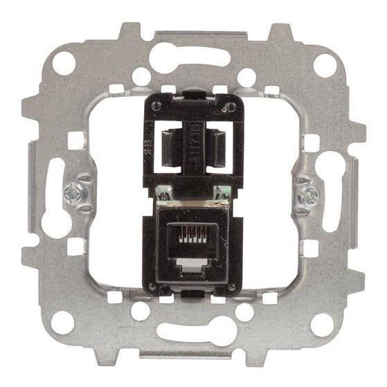 Розетка телекоммуникационная 6 конт. RJ12 ABB 2CLA811720A1001