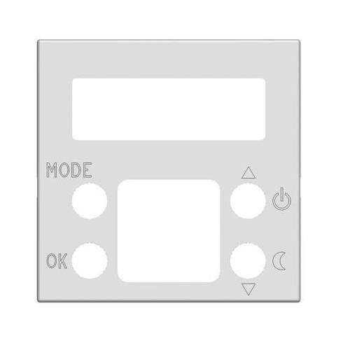 Накладка для механизма электронного терморегулятора 8140.5, 2-модульная, серия Zenit, цвет альпийский белый