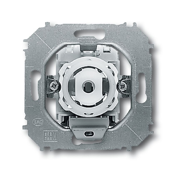 Механизм 1-клавишного, 2-пол. контрольного выключателя с лампой, impuls