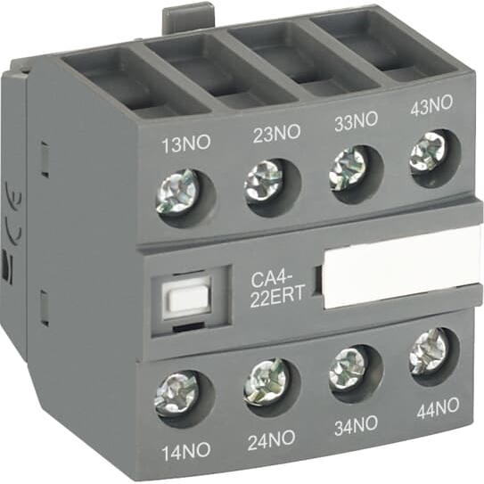 Блок контактный CA4-40NRT (4НО) фронтальный для контакторов AF..RT и NF..RT