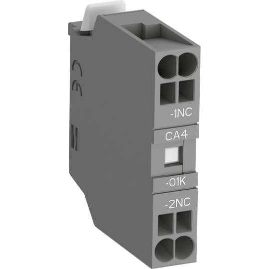 Блок контактный CA4-01K (1НЗ) фронтальный с втычными клеммами для контакторов AF09K-AF38K и реле NF22EK-NF40EK