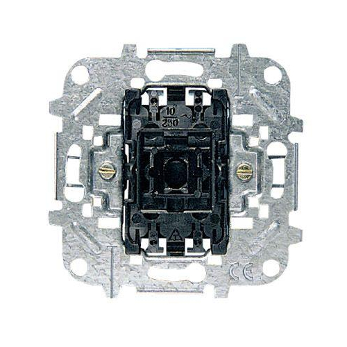 Механизм 1-клавишного выключателя, 1-полюсного, 10А/250В