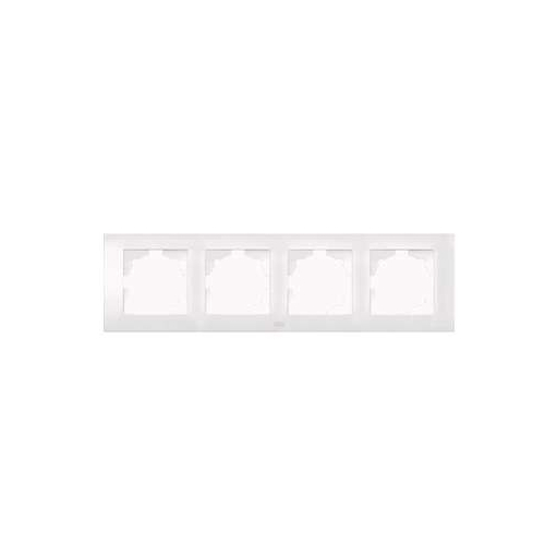 Рамка 4 поста Cosmo цвет-белый  ABB 612-010200-228