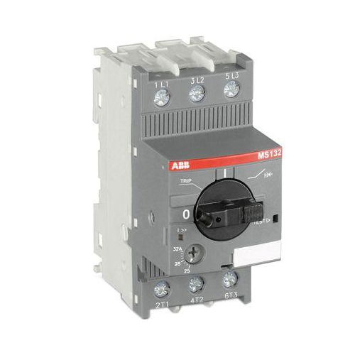 Автоматический выключатель MS132-1.0 100кА с регулировкой тепловой защитой 0.63A-1А Класс теплового расцепителя 10