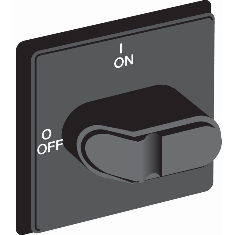 Ручка управления OHBS3PHE-RUH (черная) с символами на русском для рубильников дверного монтажа OT16..40FT