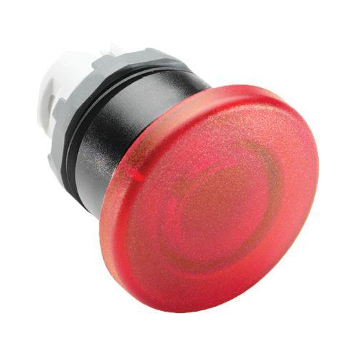 Кнопка MPM1-11R ГРИБОК красная (только корпус) 40мм без фиксации с подсветкой