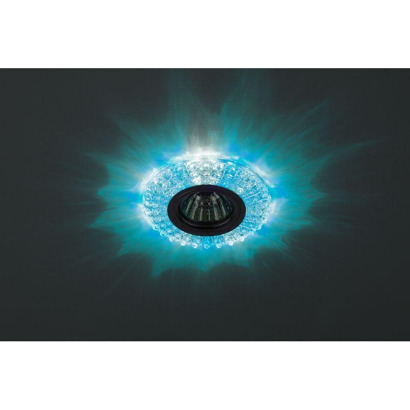 Светильник DK LD2 SL/BL+WH декор со светодиодной подсветкой (голубой+белый) прозр. ЭРА Б0019200