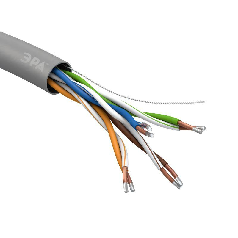 Кабель  UTP 4x2x24 AWG Cat5e CCA PVC 305м SIMPLE (м) ЭРА Б0044434