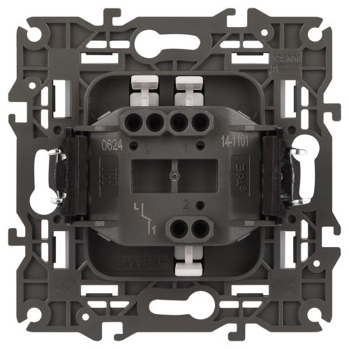 Выключатель 1-кл. СП Эра Elegance 14-1101-01 10А IP20 250В 10AX механизм бел. Эра Б0034207