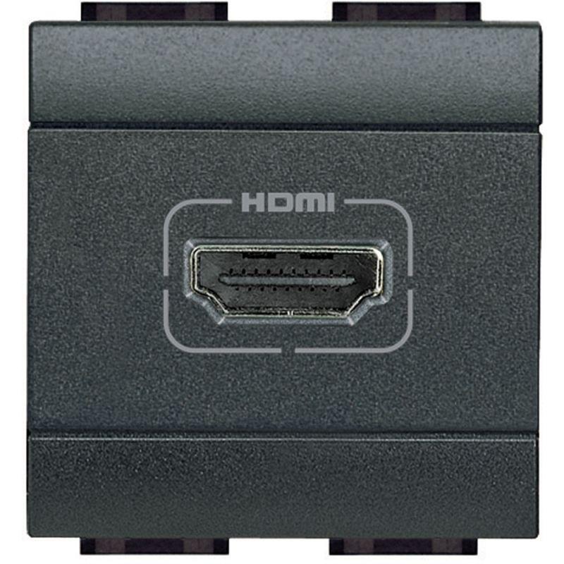 Разъем HDMI LivingLight антрацит Leg BTC L4284