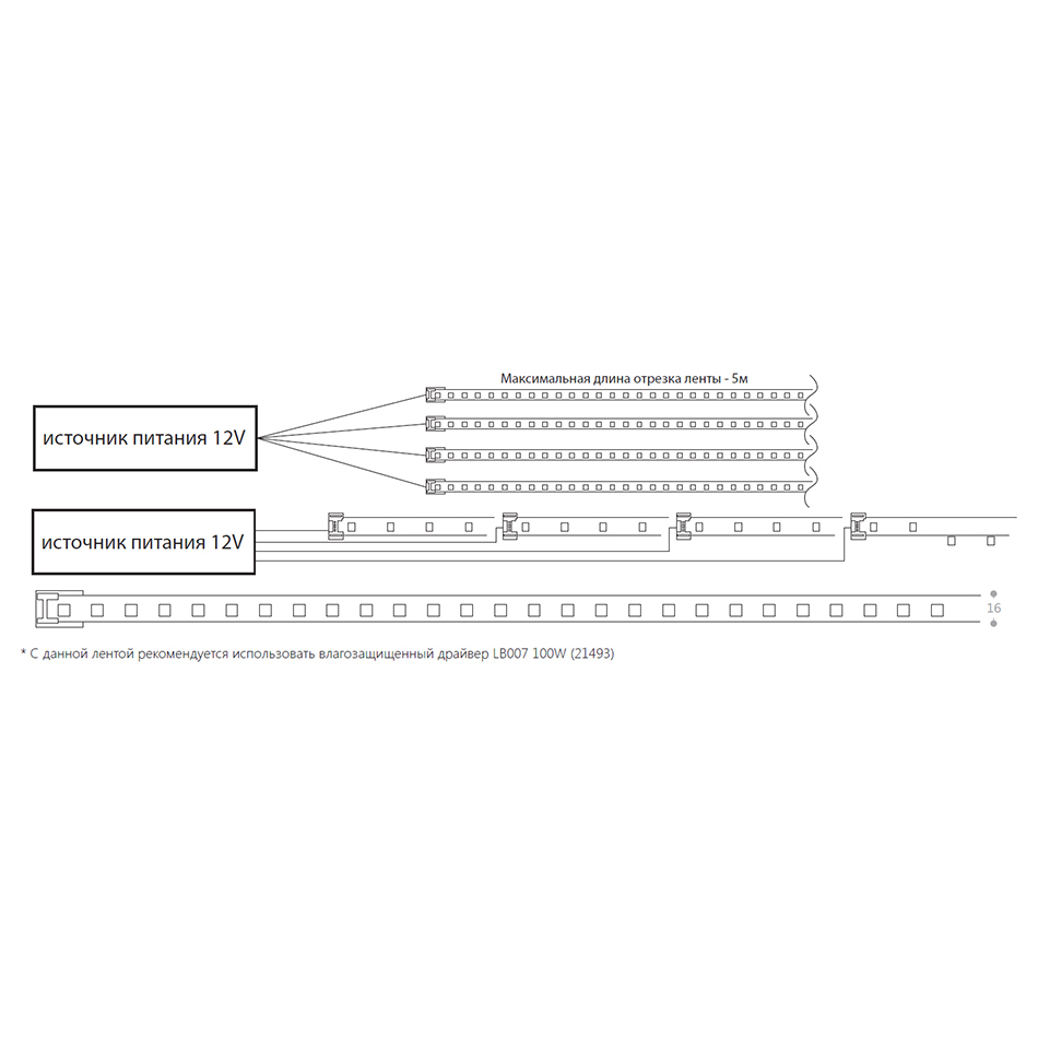 Cветодиодная неоновая LED лента Feron LS651, 180SMD(2835)/м 14.4Вт/м  5м IP68 12V 3000К